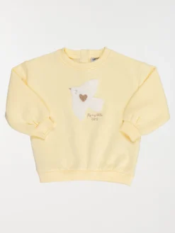 Sweat motif oiseau devant fille (3-36M)