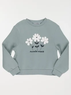 Sweat motifs fleurs fille (3-12A)