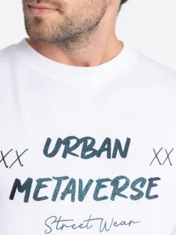 Sweat métaverse homme blanc