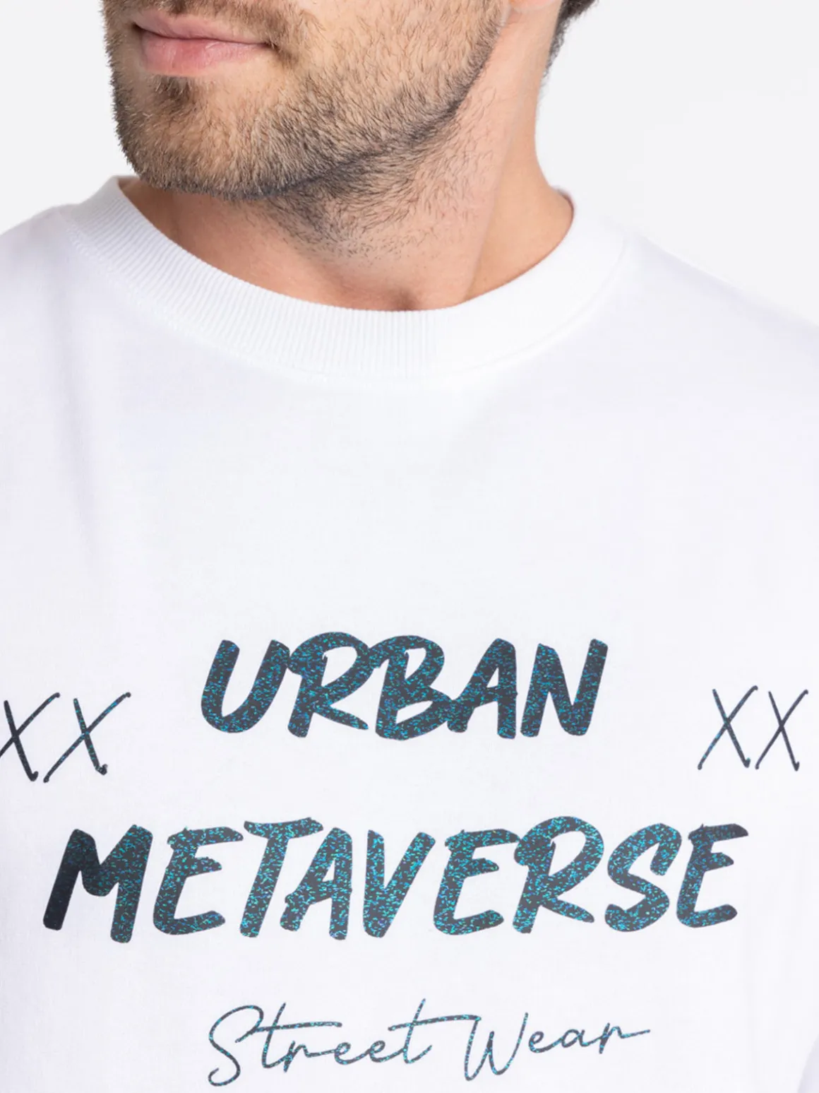 Sweat métaverse homme blanc