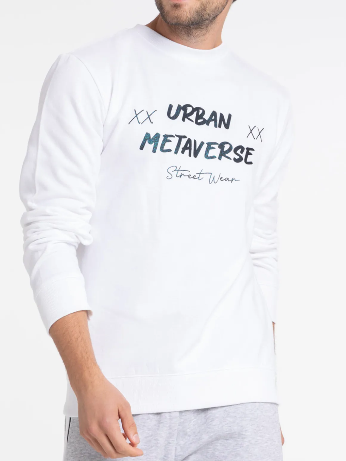 Sweat métaverse homme blanc