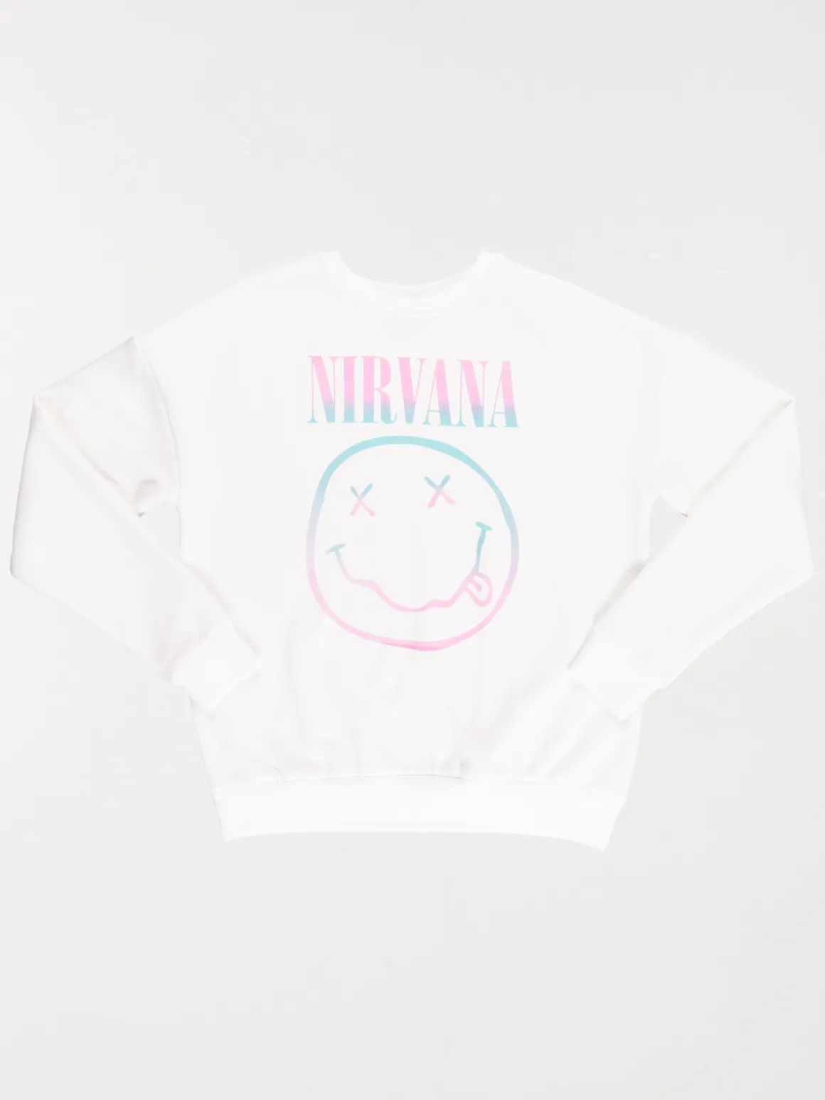 Sweat Nirvana blanc fille (XXS-M)