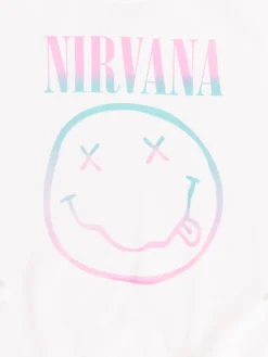 Sweat Nirvana blanc fille (XXS-M)