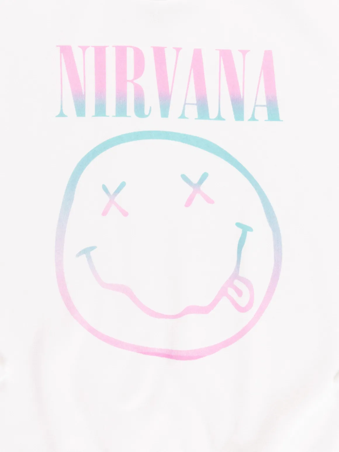 Sweat Nirvana blanc fille (XXS-M)