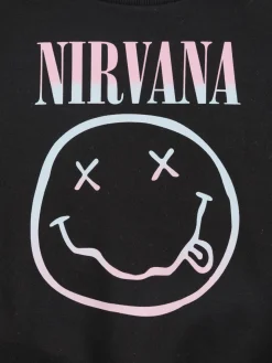 Sweat Nirvana fille noir (XXS-M)