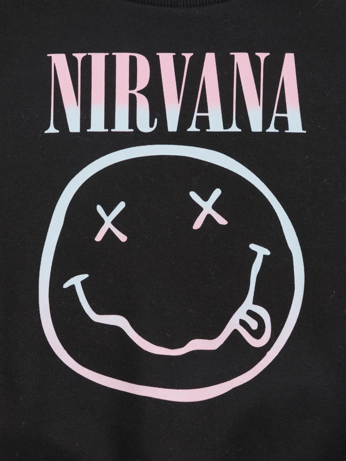 Sweat Nirvana fille noir (XXS-M)