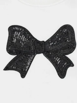 Sweat noeud en sequin fille (3-12A)