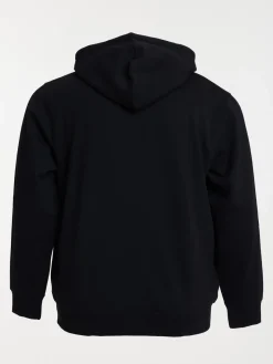 Sweat noir capuche grande taille homme