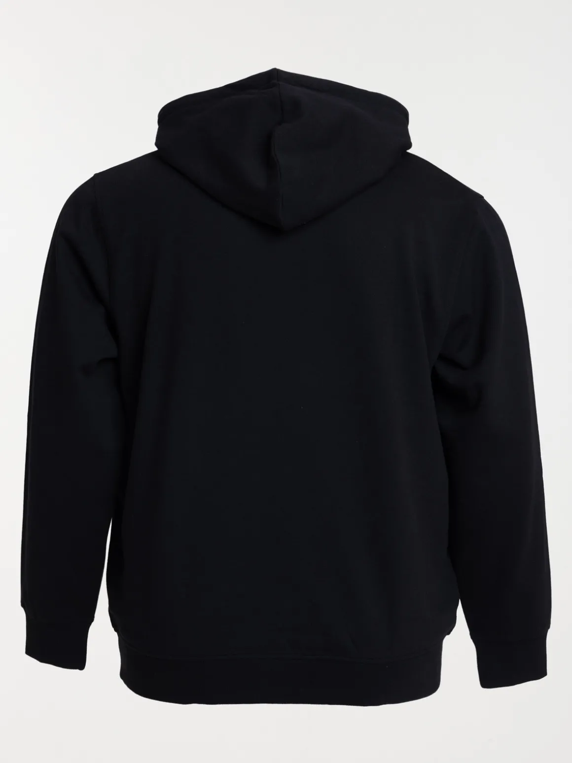 Sweat noir capuche grande taille homme