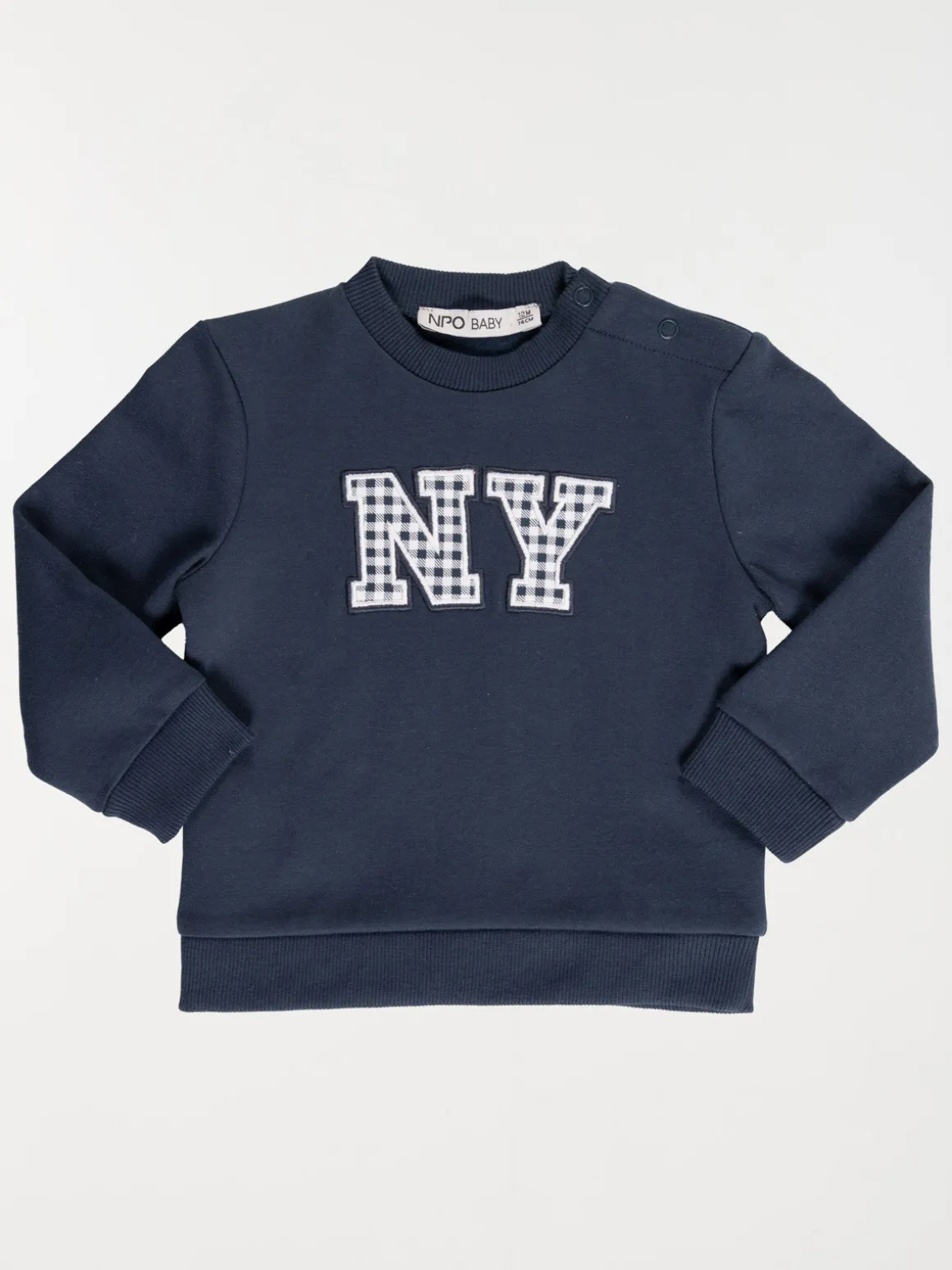 Sweat NY vichy garçon (3-36M)