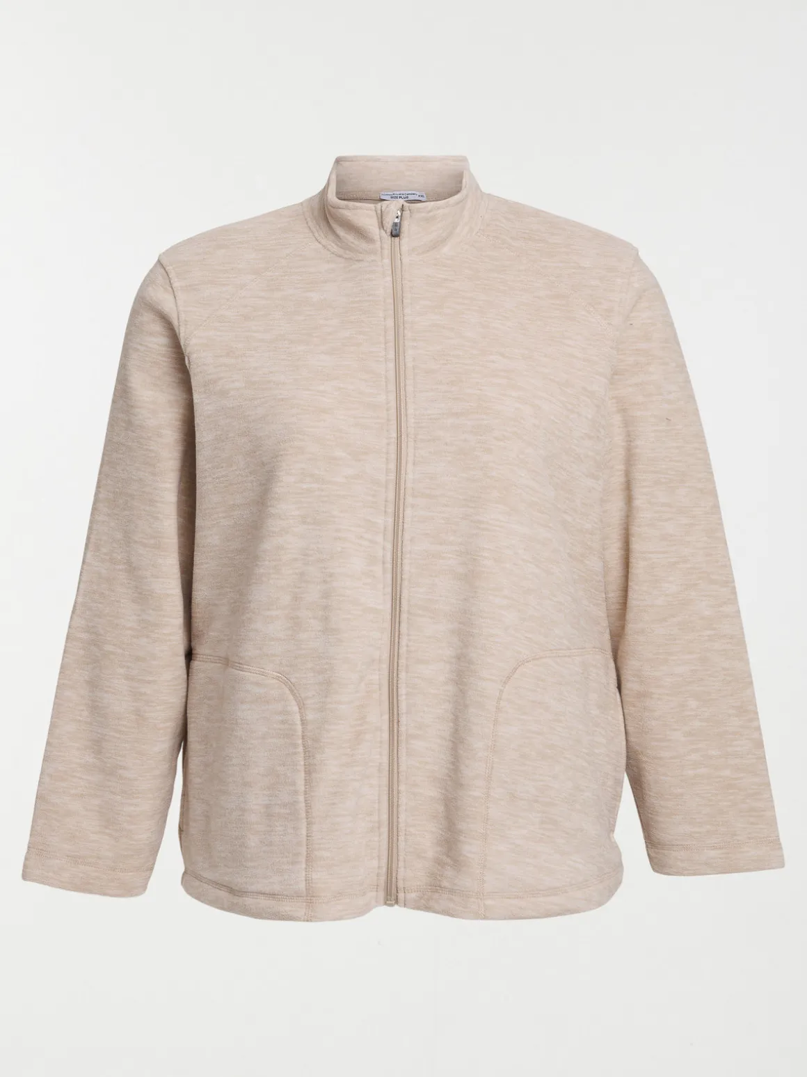 Sweat polaire zippé grande taille femme