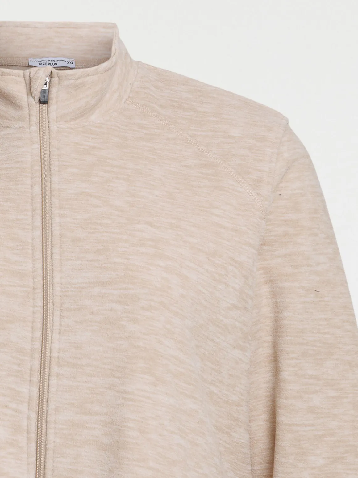 Sweat polaire zippé grande taille femme