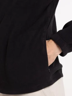 Sweat polaire zippé noir homme