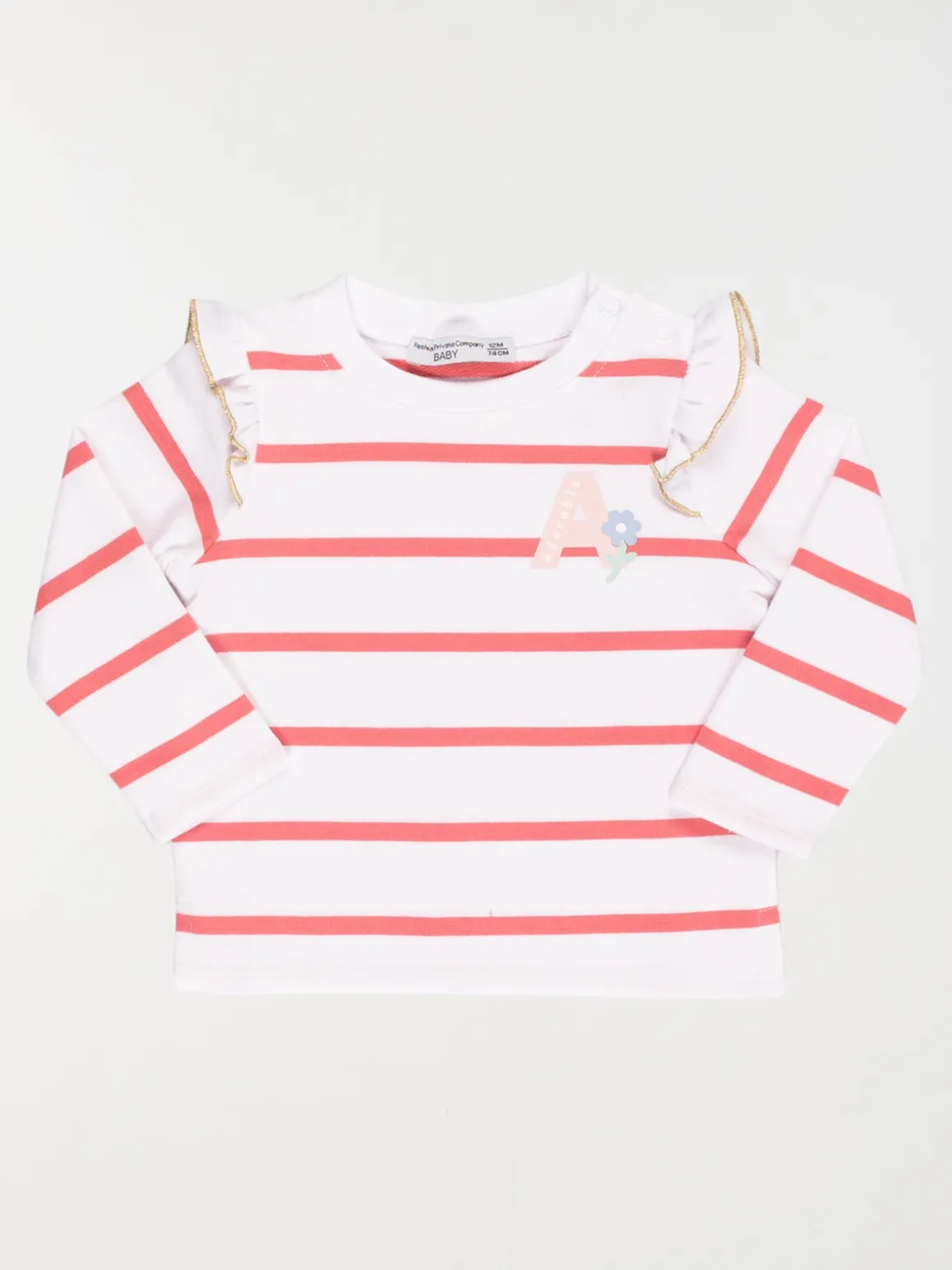 Sweat rayé adorable fille (3-36M)