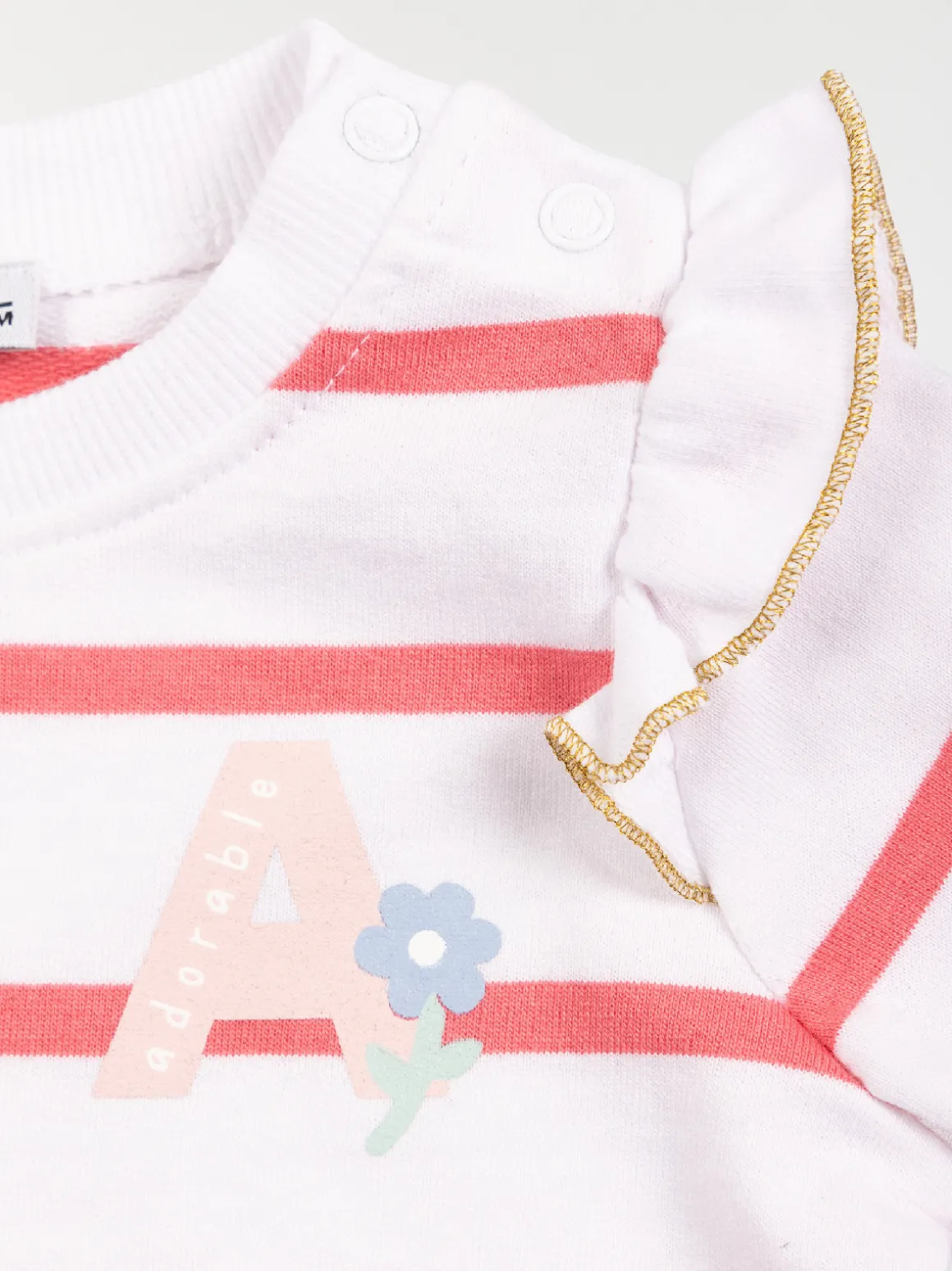 Sweat rayé adorable fille (3-36M)