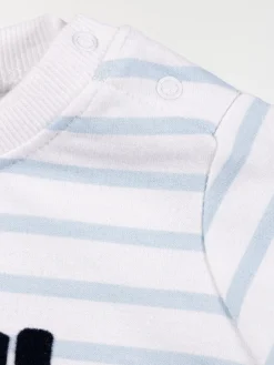 Sweat rayé mini rebelle garçon (3-24M)