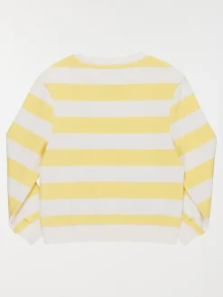 Sweat rayé motif fraise fille (3-12A)