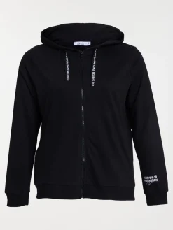 Sweat sport grande taille femme noir