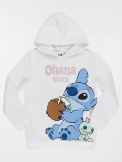 Sweat Stitch à capuche fille (3-12A)