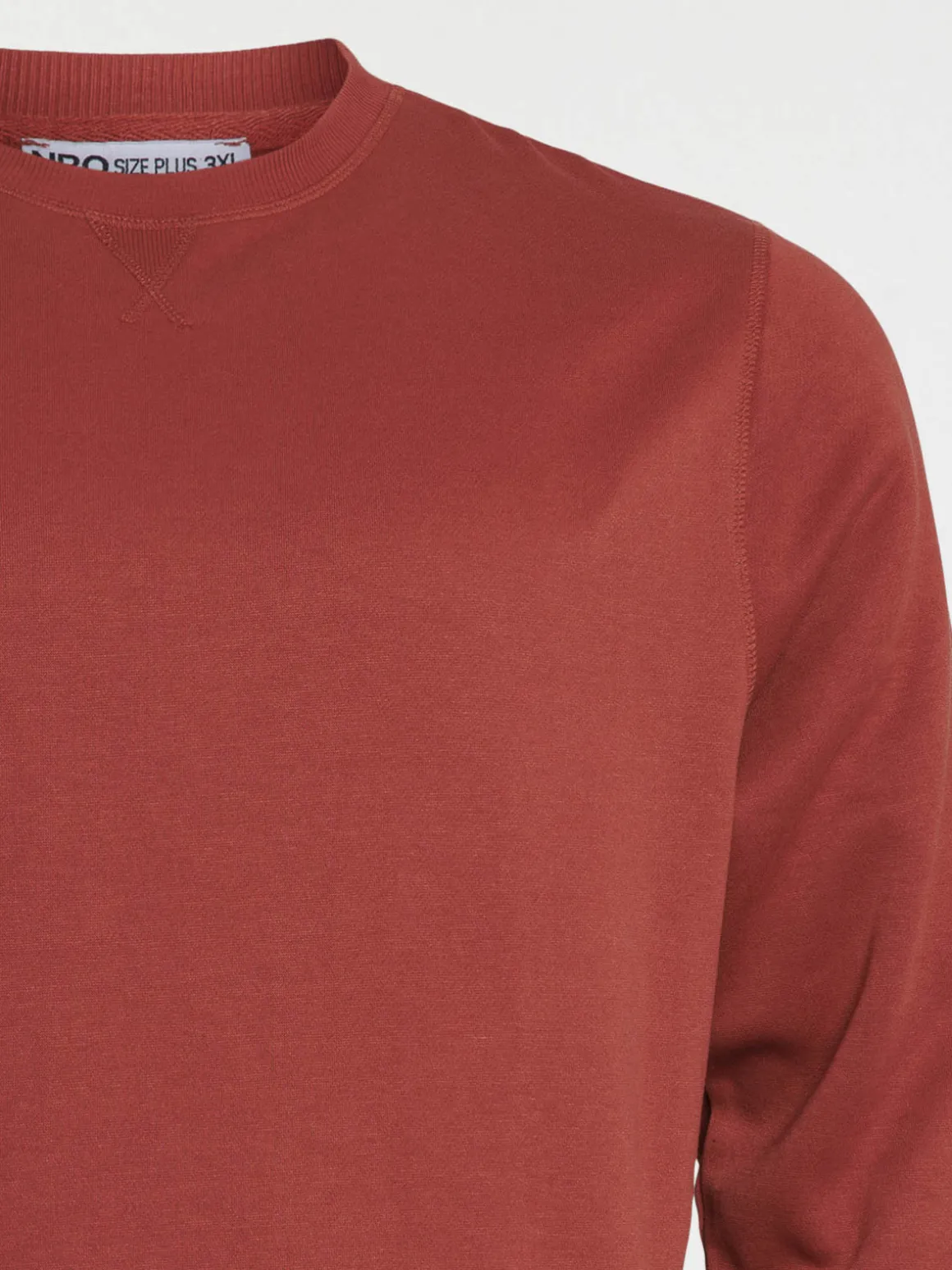 Sweat tomette foncée grande taille homme