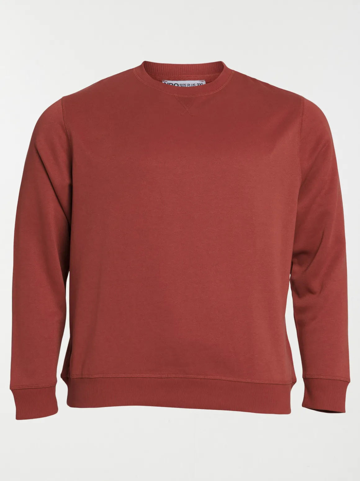 Sweat tomette foncée grande taille homme