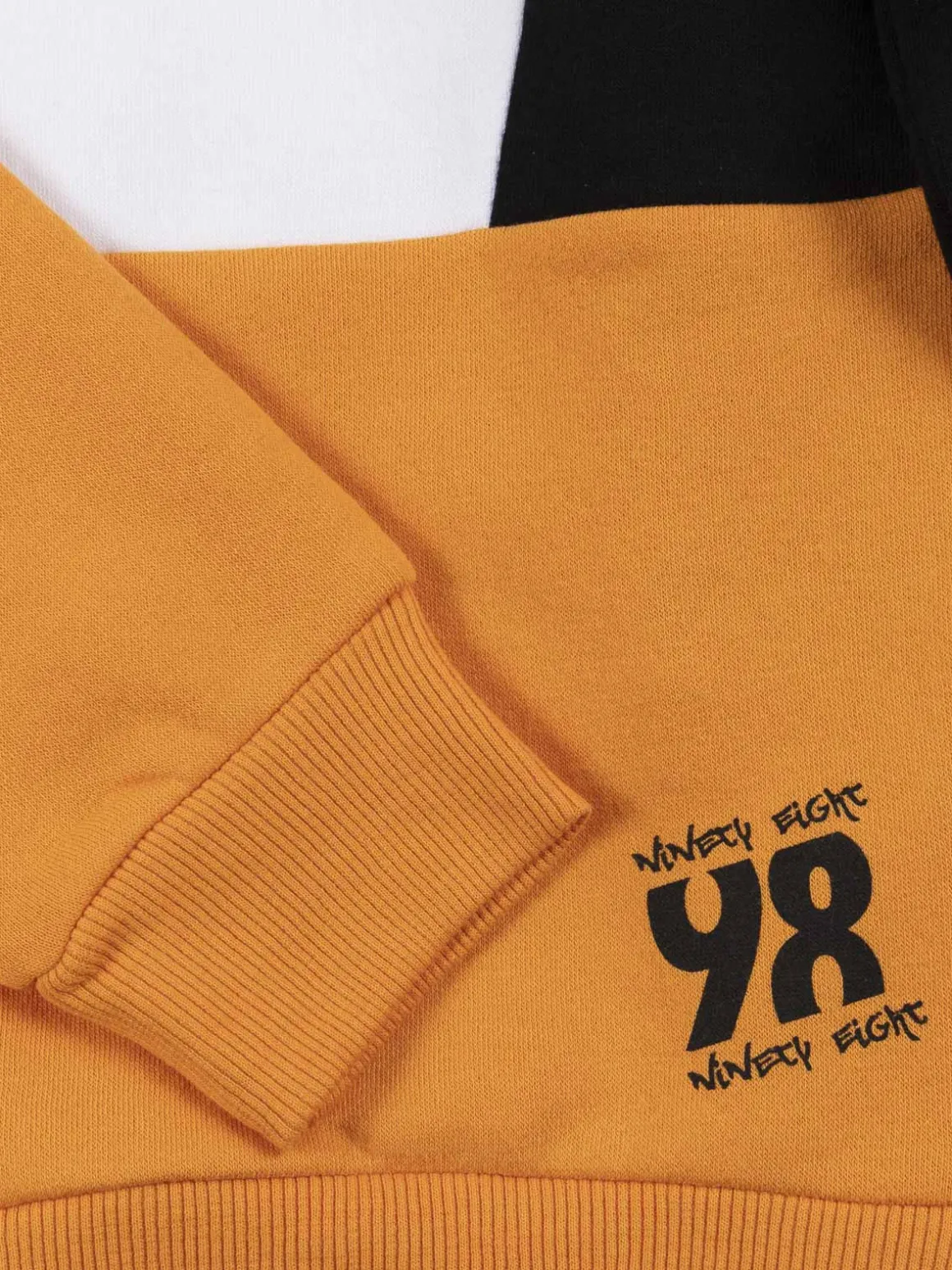 Sweat tricolore à capuche garçon (3-12A)