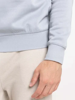 Sweat uni basique gris homme