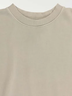 Sweat uni col rond fille (XXS-M)