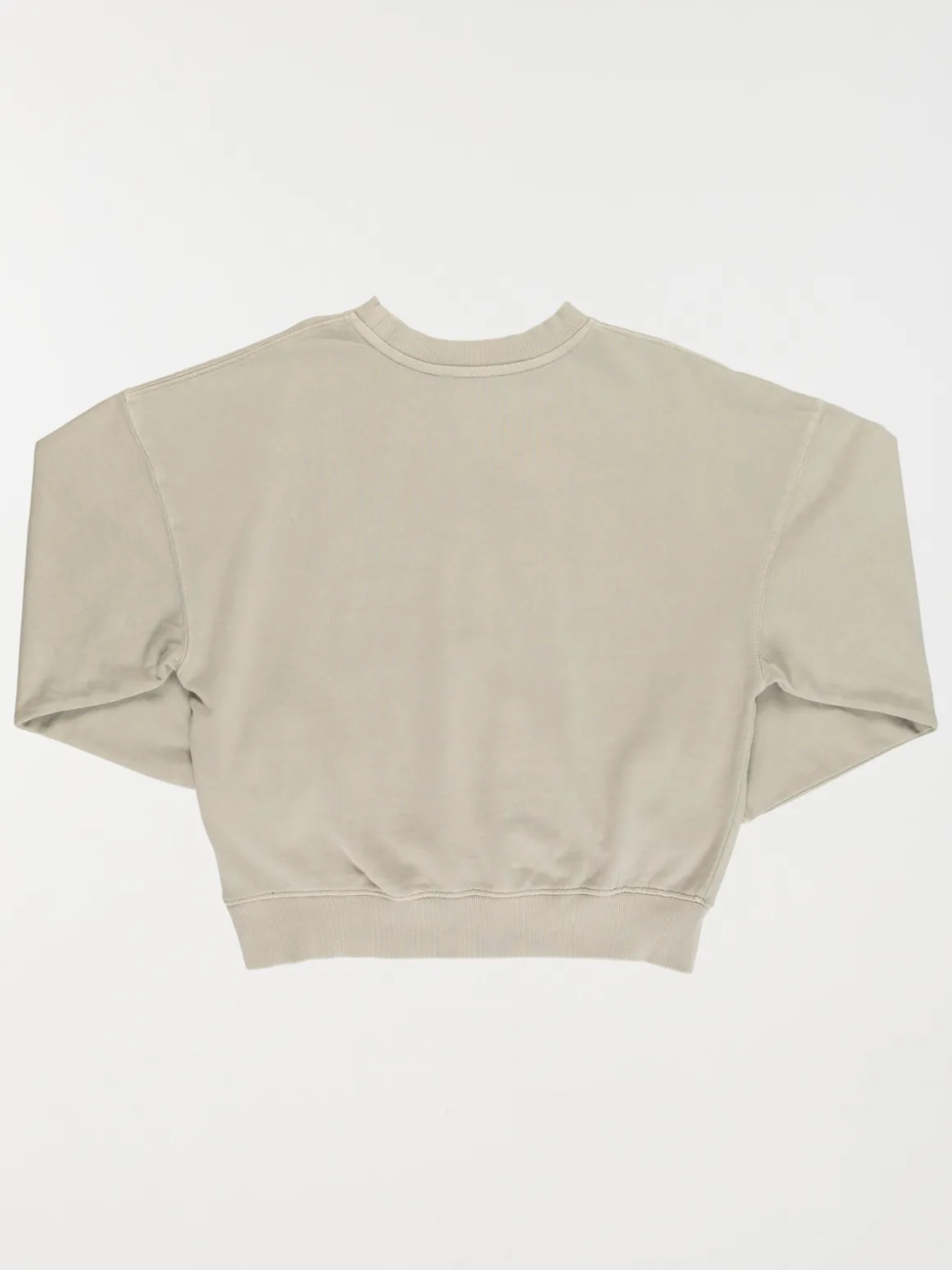 Sweat uni col rond fille (XXS-M)