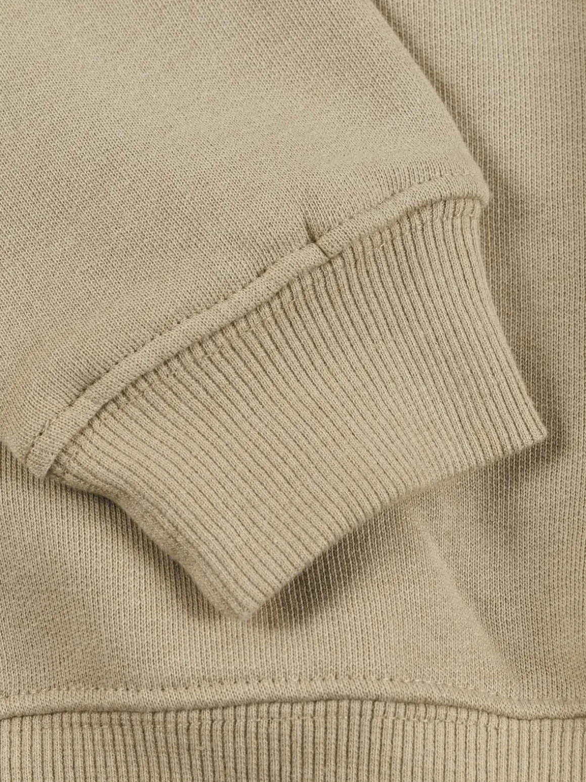 Sweat uni col rond garçon (XXS-M)
