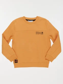 Sweat uni col rond garçon (3-12A)