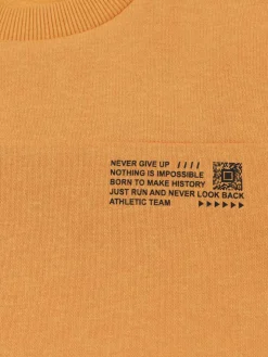 Sweat uni col rond garçon (3-12A)