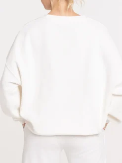 Sweat uni écru femme