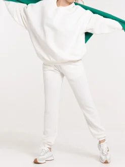 Sweat uni écru femme