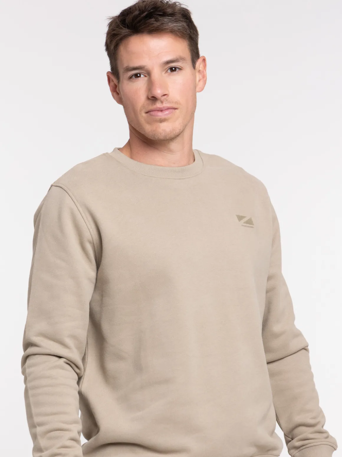 Sweat uni motif poitrine homme