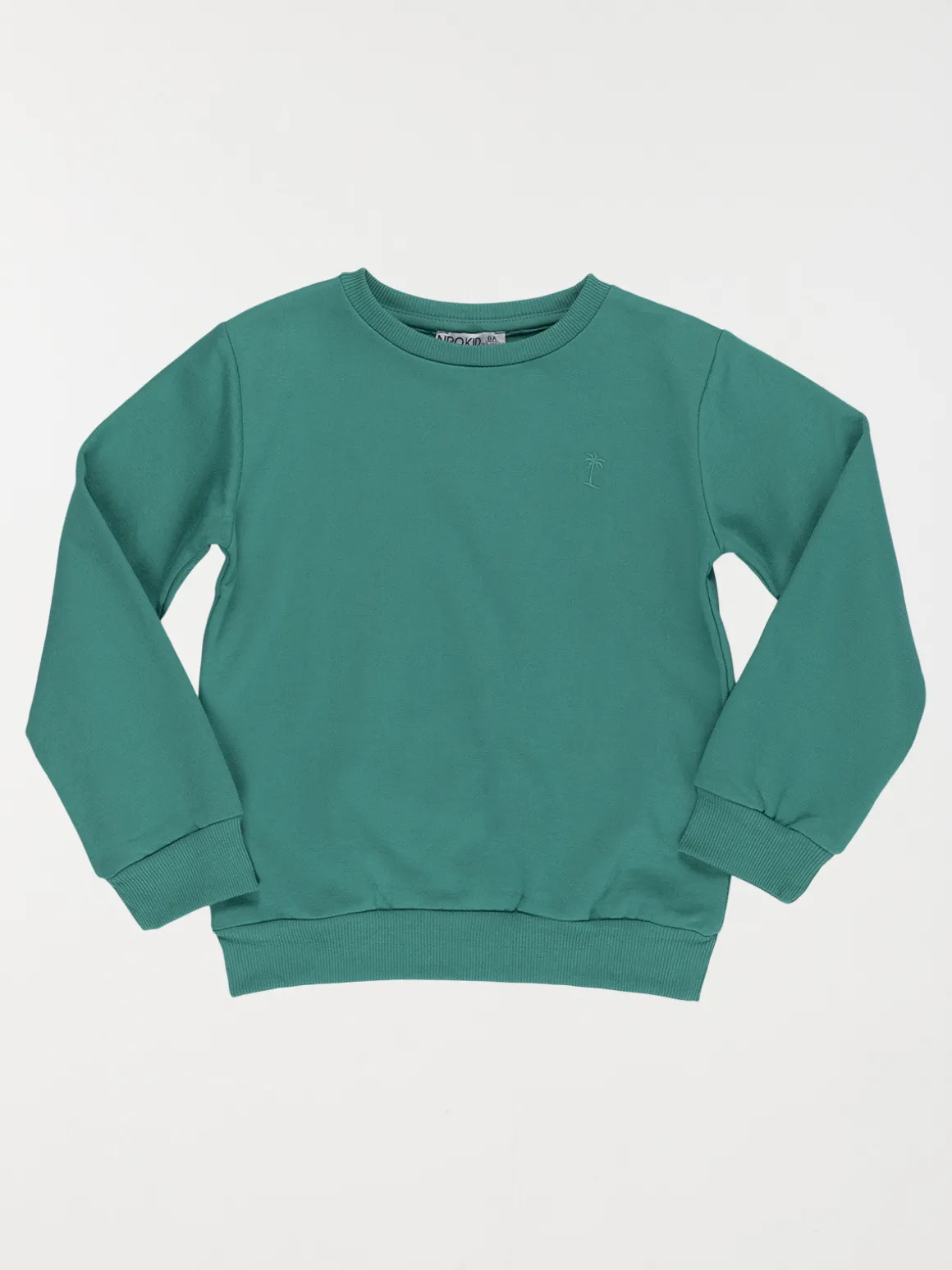 Sweat uni palmier brodé garçon (3-12A)