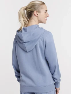 Sweat zippé à capuche femme