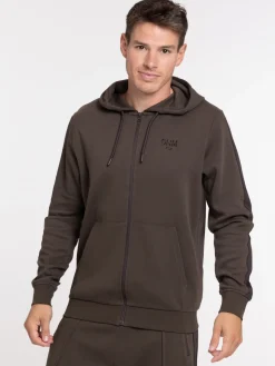 Sweat zippé à capuche homme