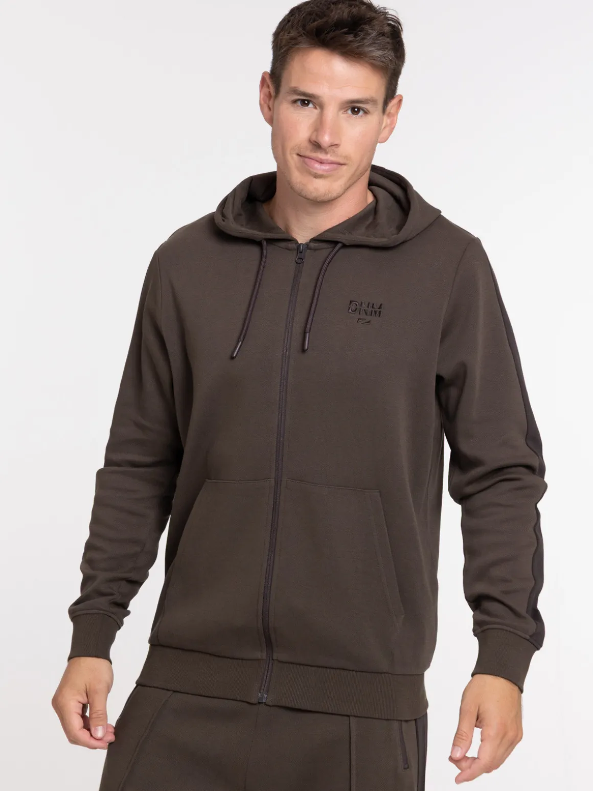 Sweat zippé à capuche homme
