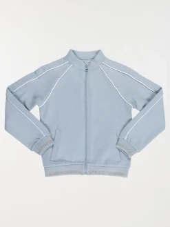 Sweat zippé bleu givré fille (4-12A)