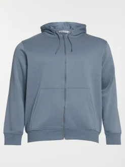 Sweat zippé capuche grande taille homme