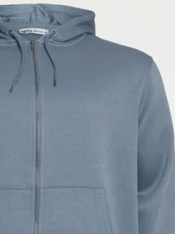 Sweat zippé capuche grande taille homme