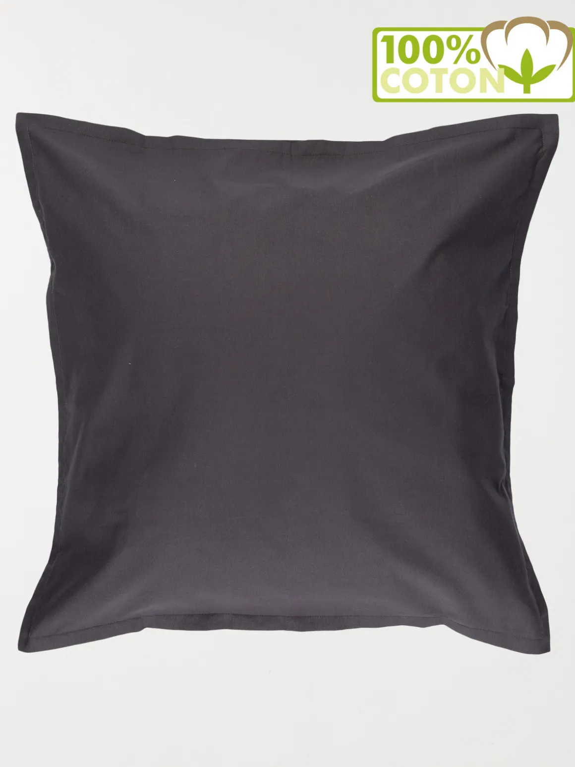 Taie d'oreiller 65 x 65 cm ardoise