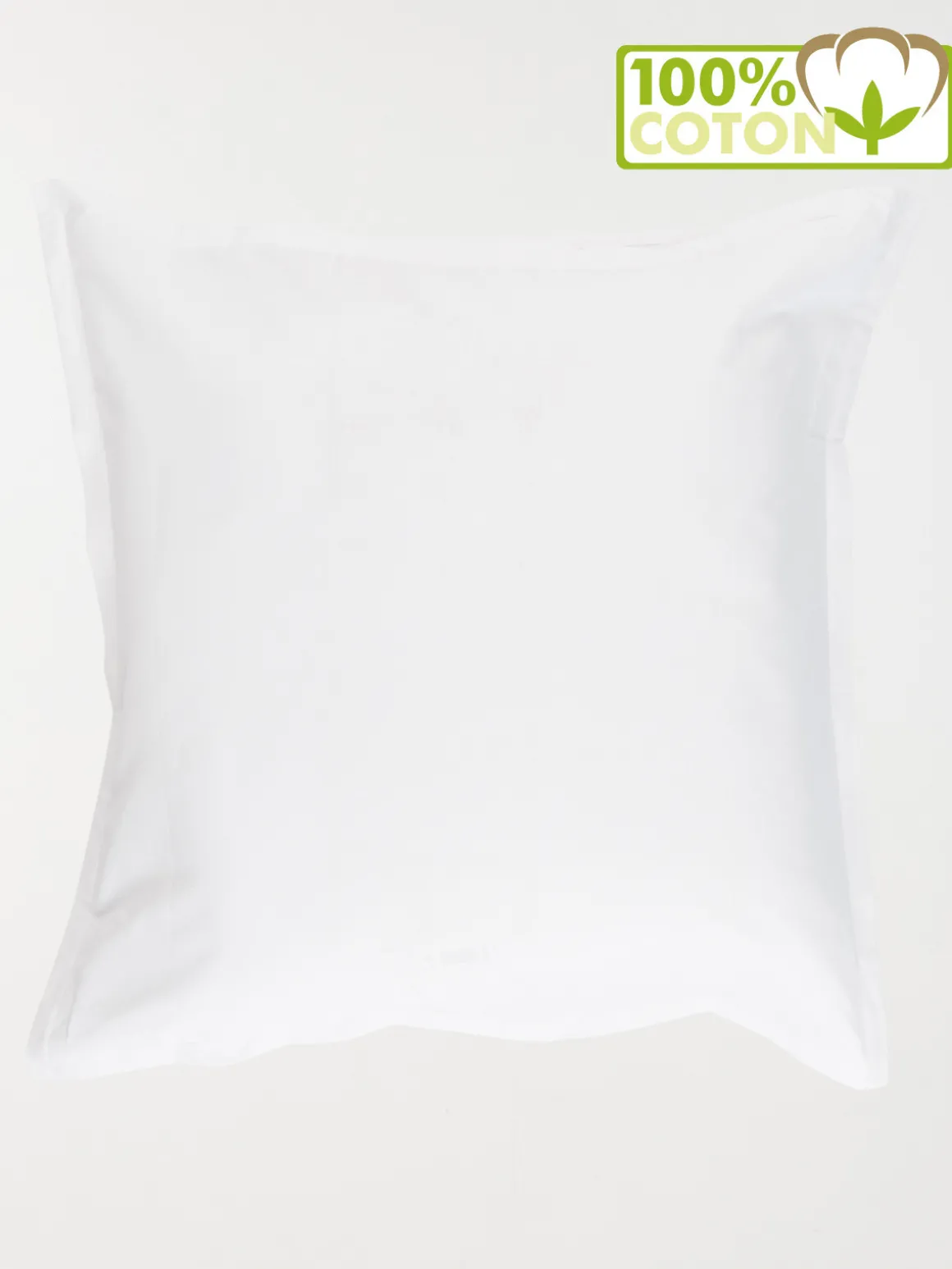 Taie d'oreiller 65 x 65 cm blanc