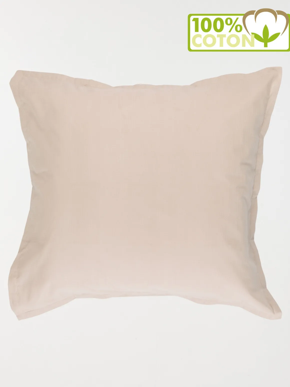 Taie d'oreiller 65 x 65 cm sable