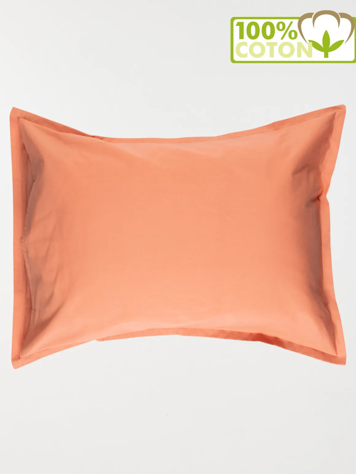 Taie d'oreiller 55 x 70 cm terracotta