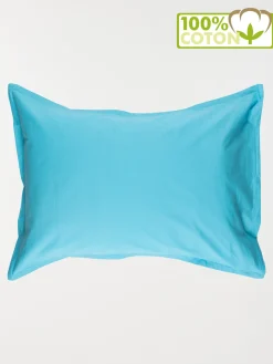 Taie d'oreiller 55x70 cm bleu turquoise