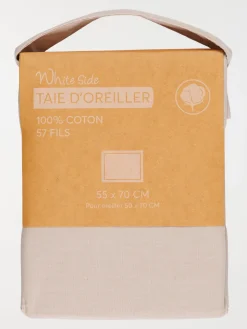 Taie d'oreiller 55x70 cm sable