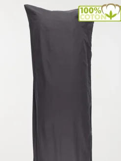 Taie traversin 45 x 185 cm ardoise