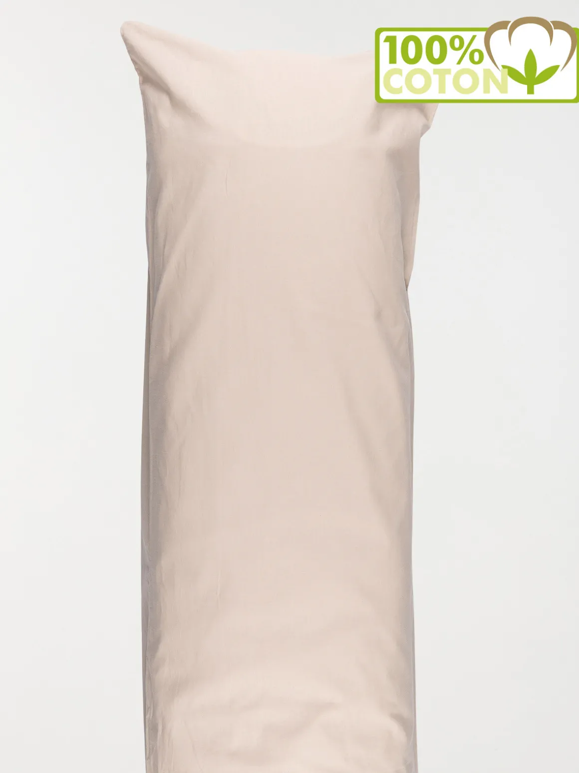 Taie traversin 45 x 185 cm ficelle